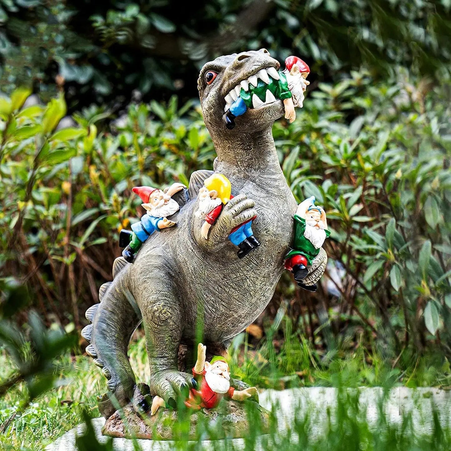 Rynx | Dinosaur Garden Figurine – Funny & Unique Gnome Eater