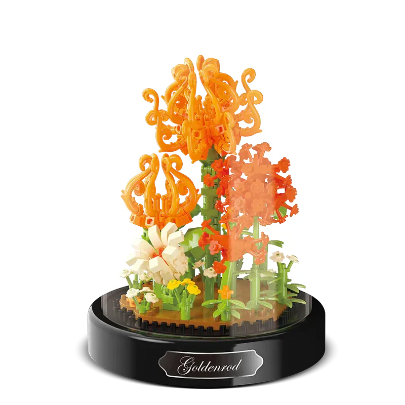 Rynx | BloomBrick DIY Micro Flower Building Blocks | Mini Brick Puzzle | Home Decoration & Gift Idea for Kids