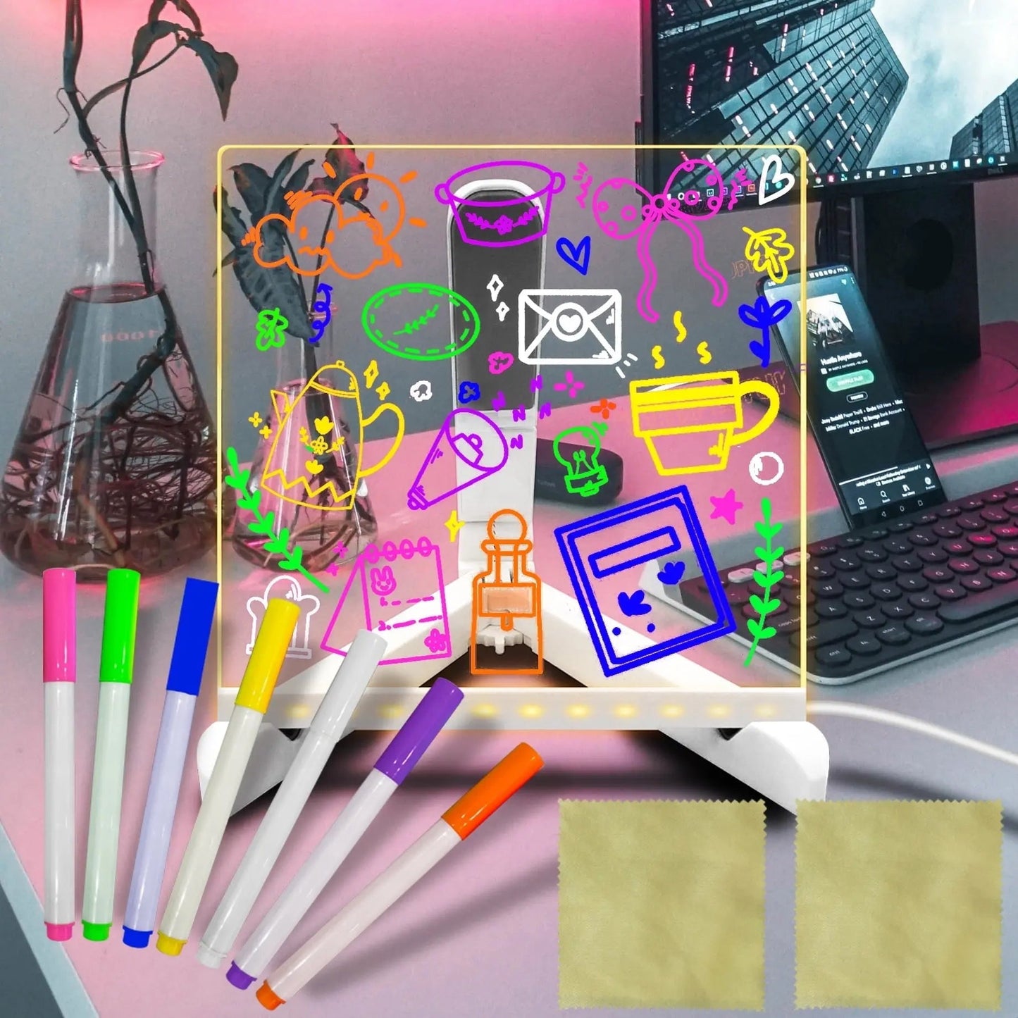 Rynx | DoodleGlow LED Drawing Board – Illuminated Artworks for Children