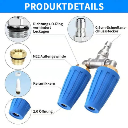 Rynx | Double Turbo Nozzle – Maximum Cleaning Performance for High-Pressure Cleaners