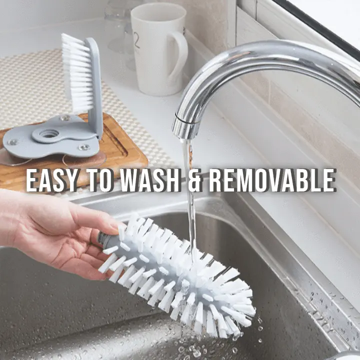 Rynx | Double-sided cup cleaning brush with suction cups for quick and easy rinsing
