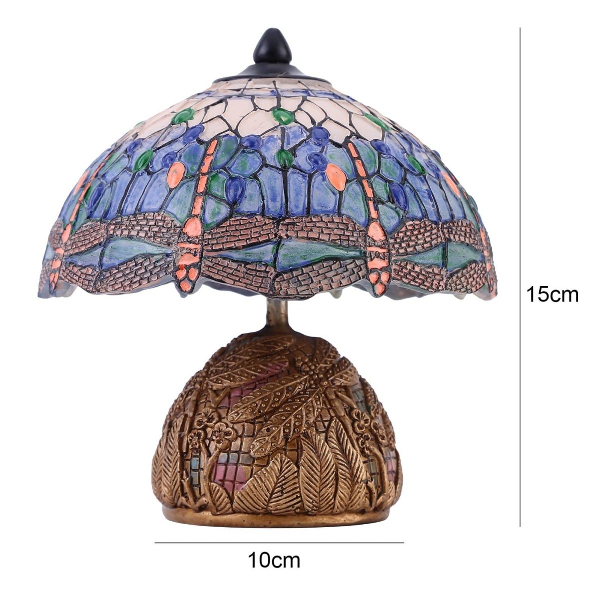 Rynx | - Vintage-Dragonfly-Lamp - Floral Elegance and Gentleness