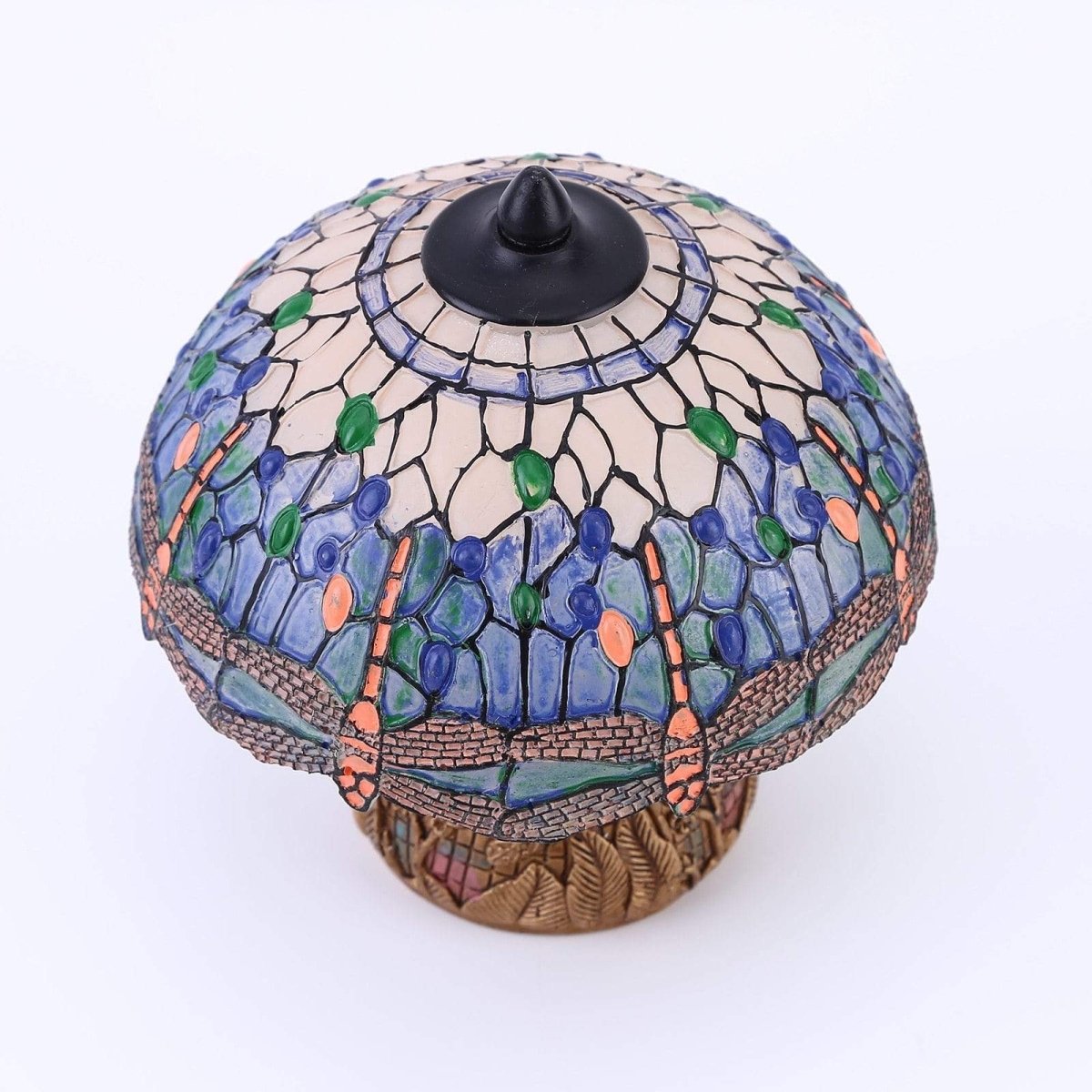 Rynx | - Vintage-Dragonfly-Lamp - Floral Elegance and Gentleness