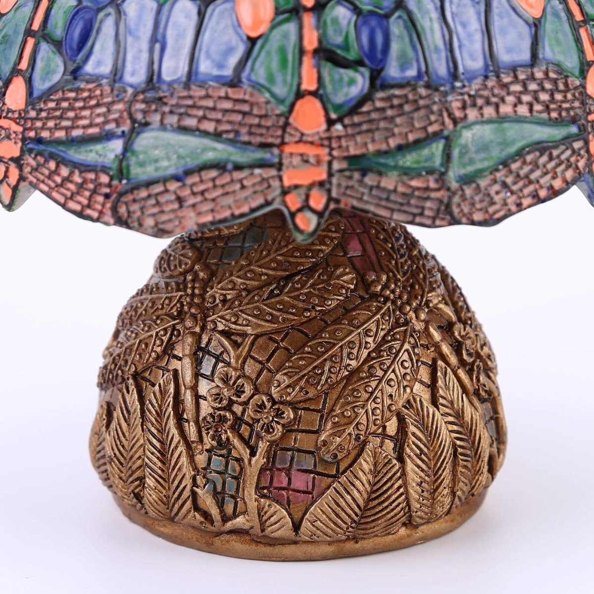 Rynx | - Vintage-Dragonfly-Lamp - Floral Elegance and Gentleness