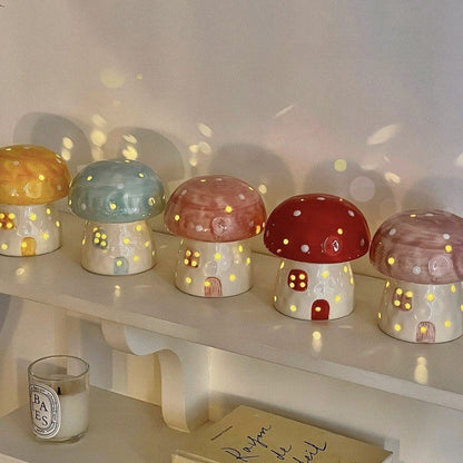 Rynx | Dreamy Mushroom Shape Ceramic Bedside Lamp