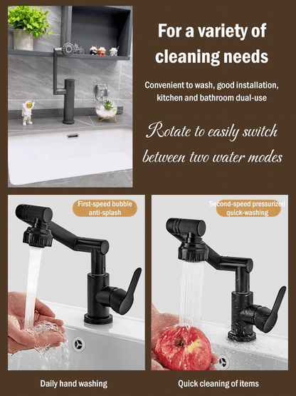 Rynx | Redatable 1080° Faucet – Robot Arm Design & 2 Spray Types