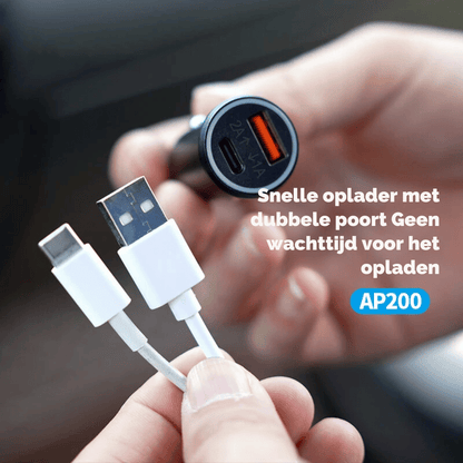 Rynx | Ap200 Usb Car Charger - 20w Fast Charger With Gps Tracker