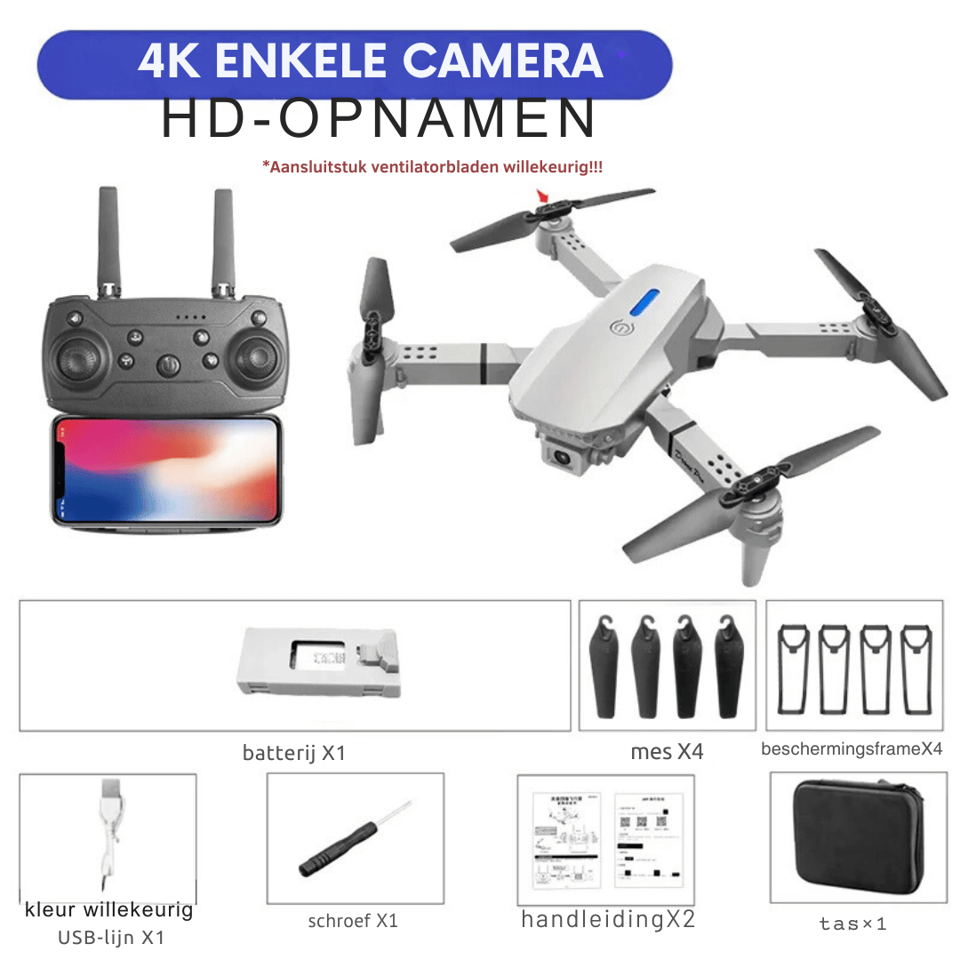 Rynx | Rc Drone - 4k Camera Foldable + Altitude Hold Function