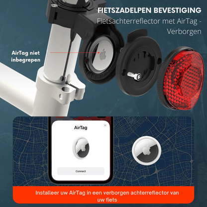 Rynx | Hidden Bike GPS Holder - Apple Airtag And Garmin