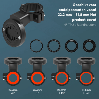 Rynx | Hidden Bike GPS Holder - Apple Airtag And Garmin
