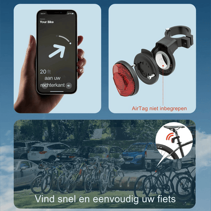 Rynx | Hidden Bike GPS Holder - Apple Airtag And Garmin