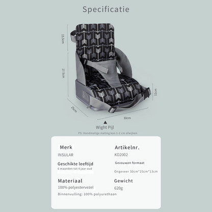 Rynx | Children's Height Chair - Washable Chair With Safety Belt