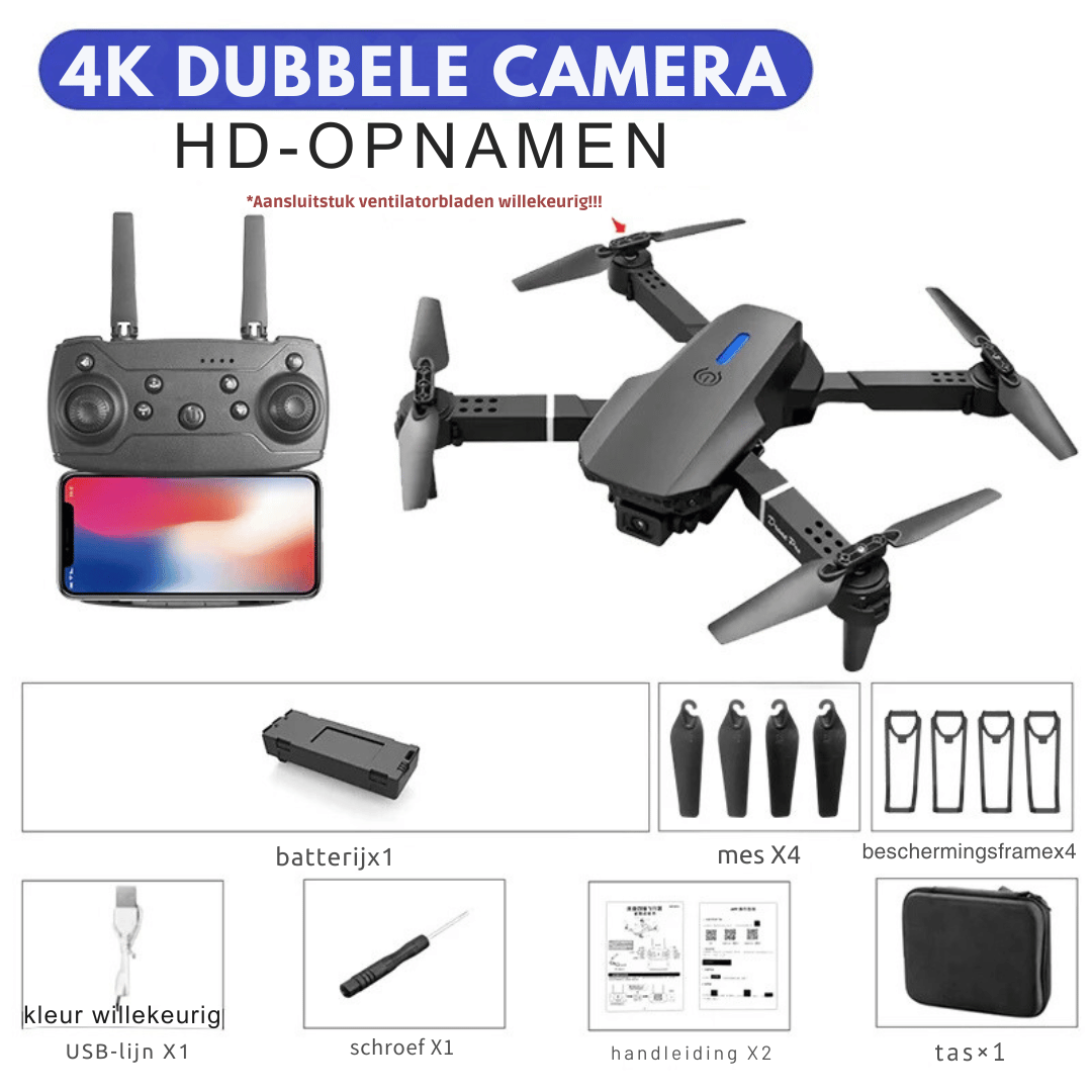 Rynx | Rc Drone - 4k Camera Foldable + Altitude Hold Function