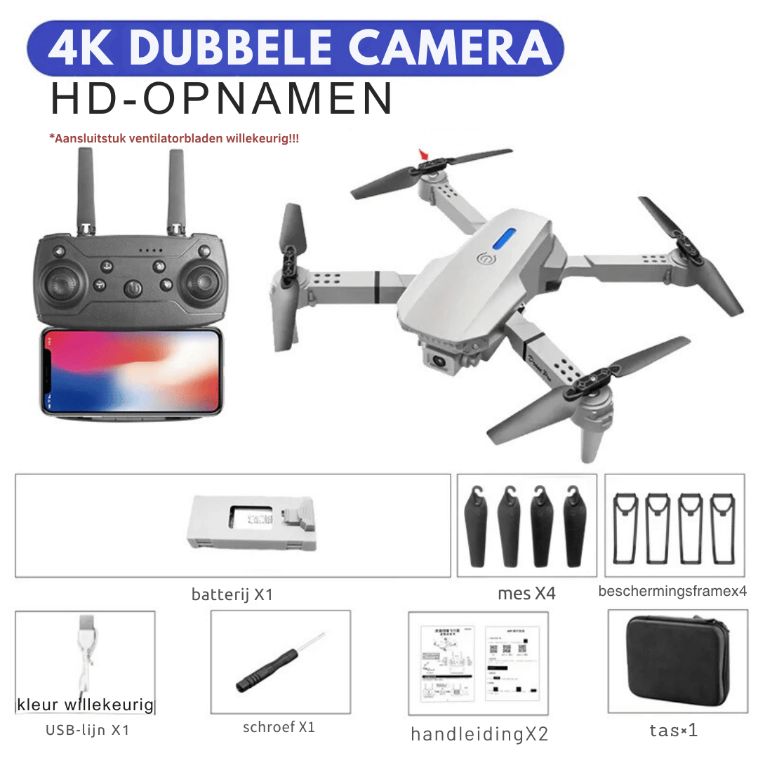 Rynx | Rc Drone - 4k Camera Foldable + Altitude Hold Function