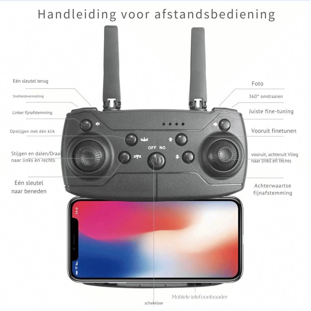 Rynx | Rc Drone - 4k Camera Foldable + Altitude Hold Function