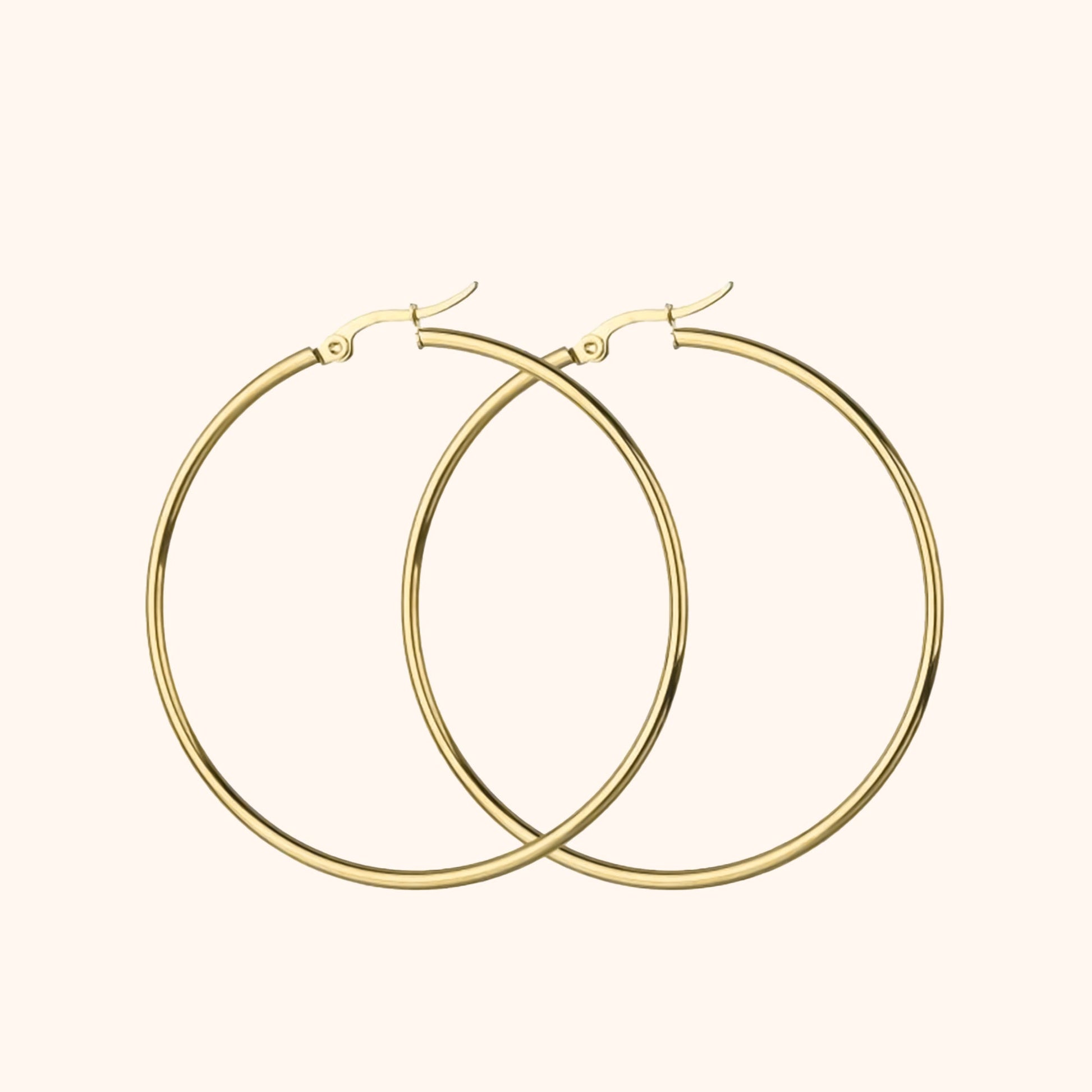 RYNX | Celeste Large Hoop Earrings Gold