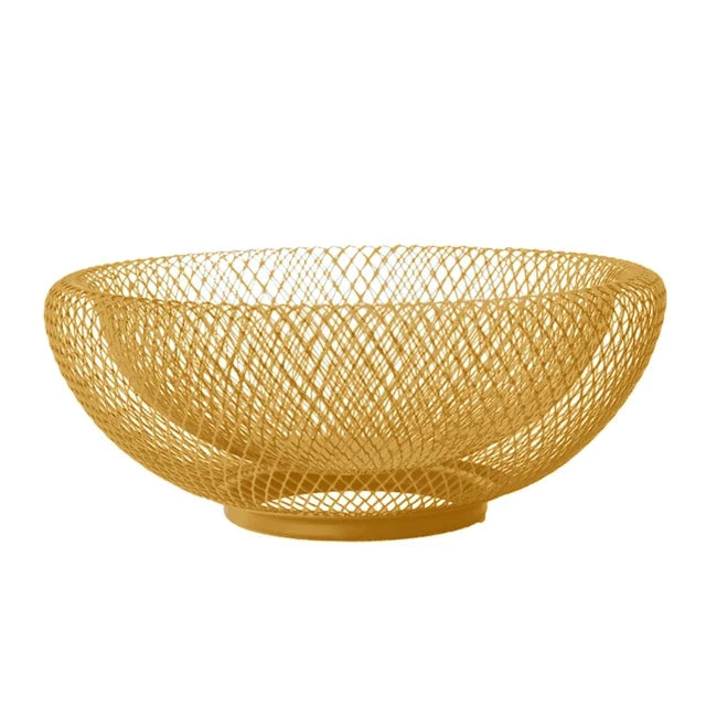RYNX | Mesh Fruit Bowl Organizer Gold