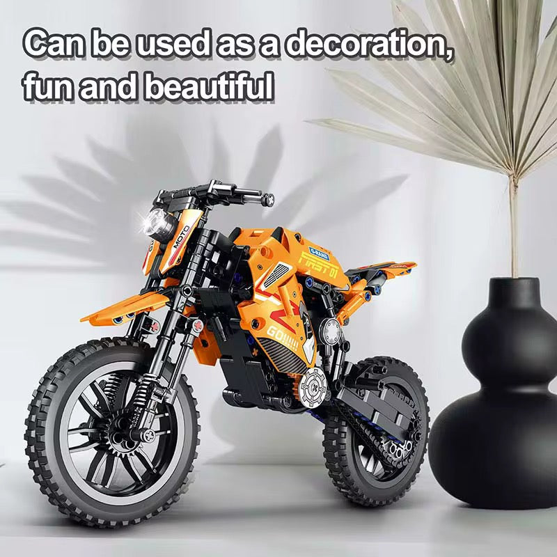 Rynx | Building Blocks Motocross Motorcycle Set 506 Parts