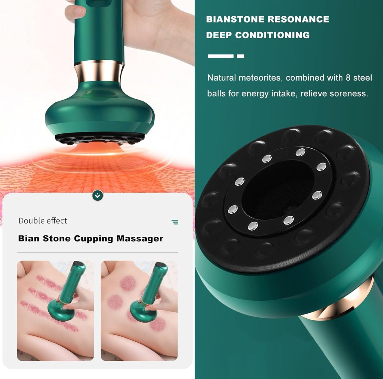 Rynx | Intelligence Stone Cupping Massager, Electric Gua Sha Instrument