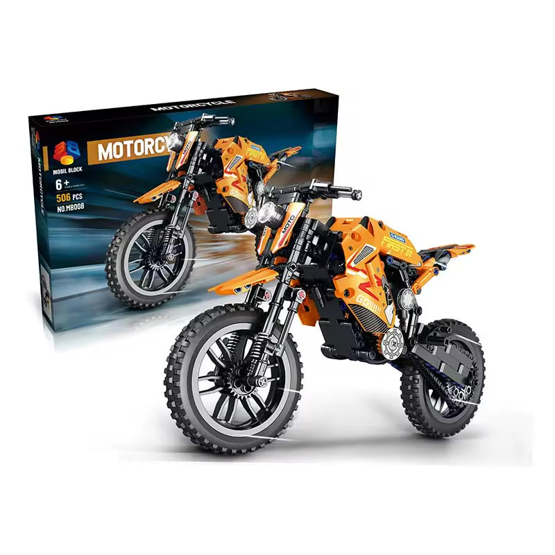 Rynx | Building Blocks Motocross Motorcycle Set 506 Parts