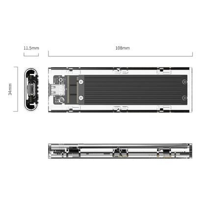 Rynx | ORICO TCM2-C3 NVMe M.2 SSD enclosure (10Gbps)(Black)