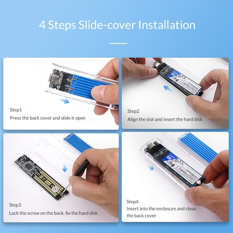 Rynx | ORICO TCM2-C3 NVMe M.2 SSD enclosure (10Gbps)