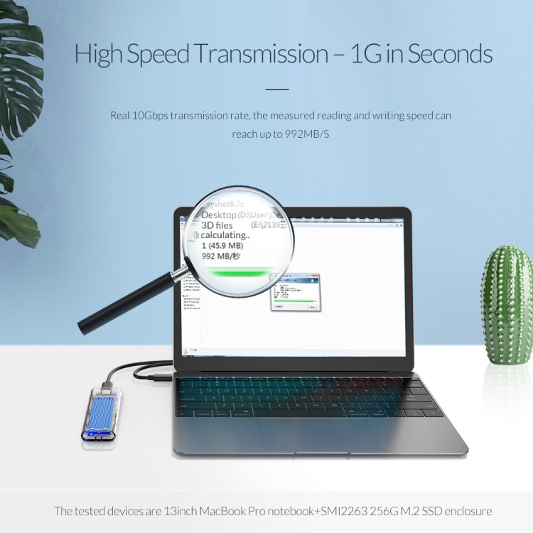 Rynx | ORICO TCM2-C3 NVMe M.2 SSD enclosure (10Gbps)