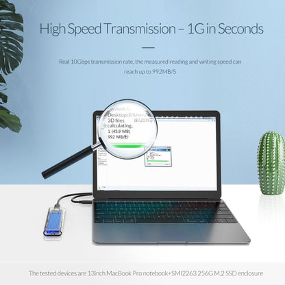 Rynx | ORICO TCM2-C3 NVMe M.2 SSD enclosure (10Gbps)