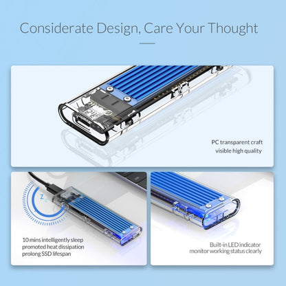 Rynx | ORICO TCM2-C3 NVMe M.2 SSD enclosure (10Gbps)(Black)