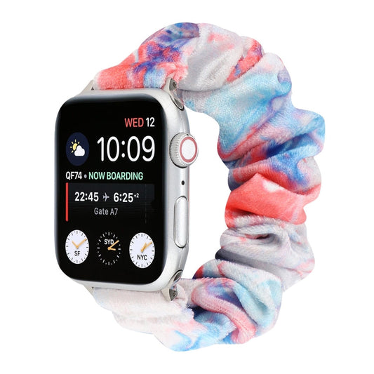 Rynx | Flannel Hair Ring Bracelet For Apple Watch Series 9&8&7 41mm / SE 3&SE 2&6&SE&5&4 40mm / 3&2&1 38mm(12)