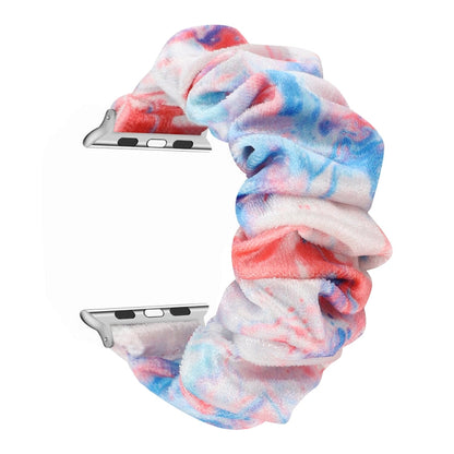Rynx | Flannel Hair Ring Bracelet For Apple Watch Series 9&8&7 41mm / SE 3&SE 2&6&SE&5&4 40mm / 3&2&1 38mm(12)