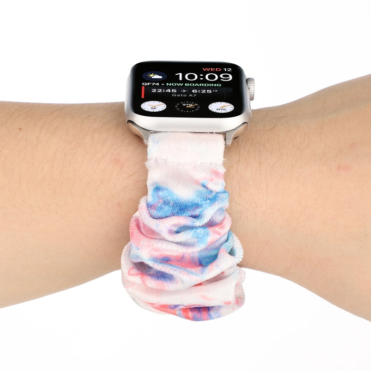 Rynx | Flannel Hair Ring Bracelet For Apple Watch Series 9&8&7 41mm / SE 3&SE 2&6&SE&5&4 40mm / 3&2&1 38mm(12)