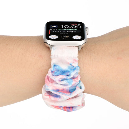 Rynx | Flannel Hair Ring Bracelet For Apple Watch Series 9&8&7 41mm / SE 3&SE 2&6&SE&5&4 40mm / 3&2&1 38mm(12)