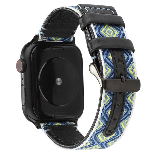 Rynx | For Apple Watch Series 7 45mm / 6 & SE & 5 & 4 44mm / 3 & 2 & 1 42mm Ethnic Style Genuine Leather Band (Rural)