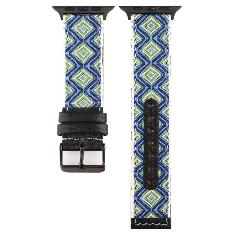 Rynx | For Apple Watch Series 7 45mm / 6 & SE & 5 & 4 44mm / 3 & 2 & 1 42mm Ethnic Style Genuine Leather Band (Rural)