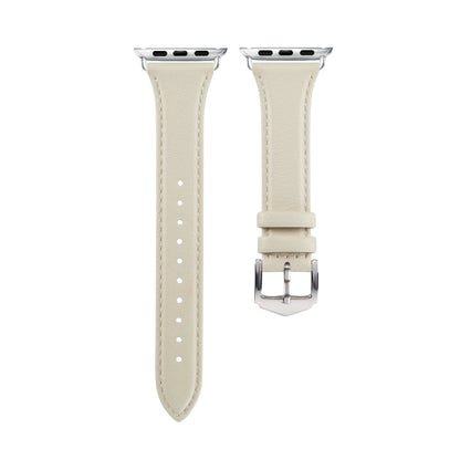 Rynx | Genuine Leather Bracelet for Apple Watch Series 7 41mm / 6 & SE & 5 & 4 40mm / 3 & 2 & 1 38mm (Creamy White)