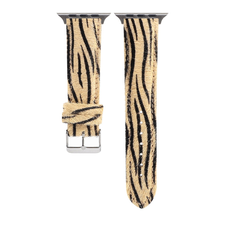 Rynx | Horsehair Plush Leopard Pattern Leather Watch Band for Apple Watch Ultra 49mm & Watch Ultra 2 49mm / Series 9 & 8 & 7 45mm / SE 3 & SE 2 & 6 & SE & 5 & 4 44mm / 3 & 2 & 1 42mm(4)