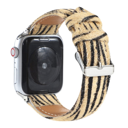 Rynx | Horsehair Plush Leopard Pattern Leather Watch Band for Apple Watch Ultra 49mm & Watch Ultra 2 49mm / Series 9 & 8 & 7 45mm / SE 3 & SE 2 & 6 & SE & 5 & 4 44mm / 3 & 2 & 1 42mm(4)