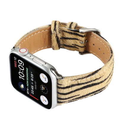 Rynx | Horsehair Plush Leopard Pattern Leather Watch Band for Apple Watch Ultra 49mm & Watch Ultra 2 49mm / Series 9 & 8 & 7 45mm / SE 3 & SE 2 & 6 & SE & 5 & 4 44mm / 3 & 2 & 1 42mm(4)