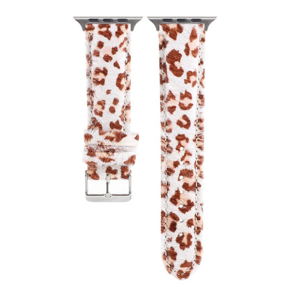 Rynx | Horsehair fluffy leopard pattern leather watch band for Apple Watch Series 9&8&7 41mm / SE 3&SE 2&6&SE&5&4 40mm / 3&2&1 38mm(2)