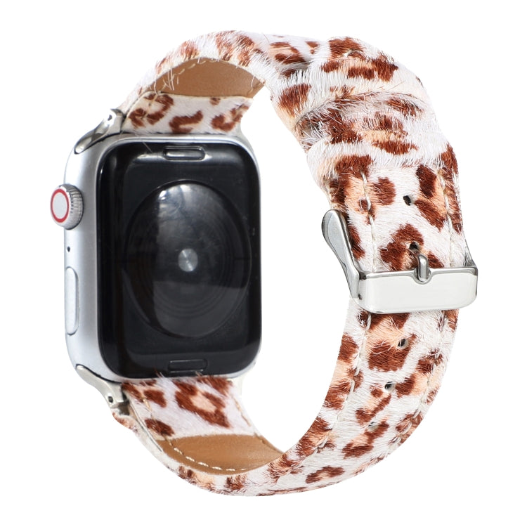 Rynx | Horsehair fluffy leopard pattern leather watch band for Apple Watch Series 9&8&7 41mm / SE 3&SE 2&6&SE&5&4 40mm / 3&2&1 38mm(2)