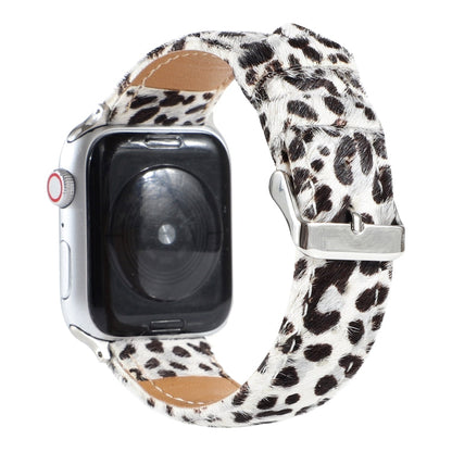 Rynx | Horsehair Plush Leopard Pattern Leather Watch Strap For Apple Watch Series 7 41mm / 6 & SE & 5 & 4 40mm / 3 & 2 & 1 38mm(6)