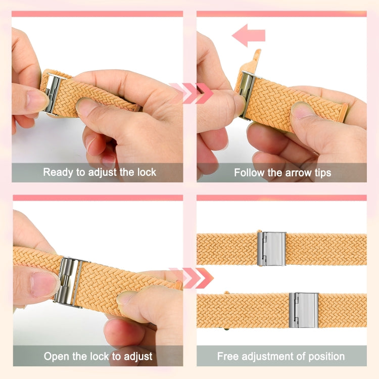 Rynx | Braided + Stainless Steel Watch Band for Apple Watch Series 7 45mm / 6 & SE & 5 & 4 44mm / 3 & 2 & 1 42mm (Red)