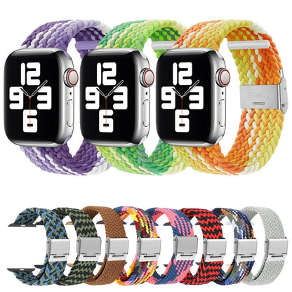 Rynx | Braided + Stainless Steel Watch Band for Apple Watch Series 7 45mm / 6 & SE & 5 & 4 44mm / 3 & 2 & 1 42mm (Red)