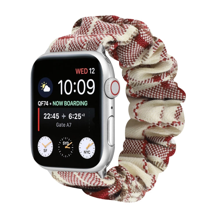 Rynx | Knotted Hair Tie Watch Strap for Apple Watch Series 9&8&7 41mm / SE 3&SE 2&6&SE&5&4 40mm / 3&2&1 38mm (Apricot)