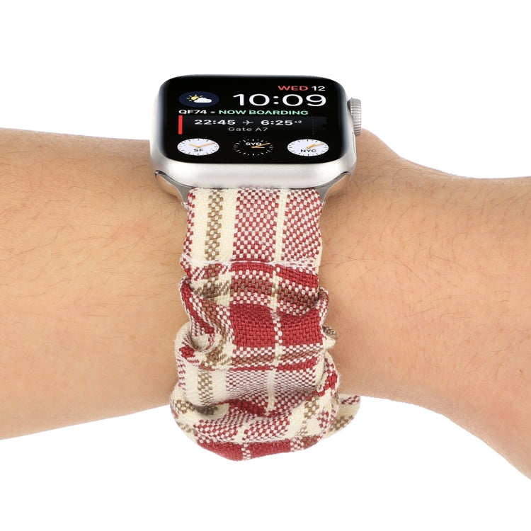 Rynx | Knotted Hair Tie Watch Strap for Apple Watch Series 9&8&7 41mm / SE 3&SE 2&6&SE&5&4 40mm / 3&2&1 38mm (Apricot)