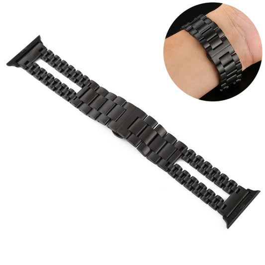 Rynx | For Apple Watch Series 7 41mm / 6 & SE & 5 & 4 40mm / 3 & 2 & 1 38mm Stainless Steel Watch Band (Black)