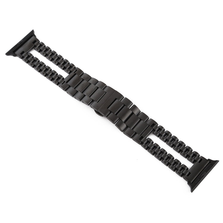 Rynx | For Apple Watch Series 7 41mm / 6 & SE & 5 & 4 40mm / 3 & 2 & 1 38mm Stainless Steel Watch Band (Black)