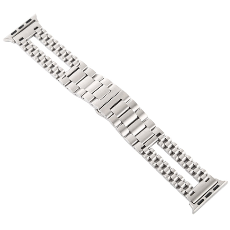 Rynx | For Apple Watch Series 7 45mm / 6 & SE & 5 & 4 44mm / 3 & 2 & 1 42mm Stainless Steel Band (Silver)