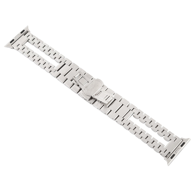 Rynx | For Apple Watch Series 7 45mm / 6 & SE & 5 & 4 44mm / 3 & 2 & 1 42mm Stainless Steel Band (Silver)